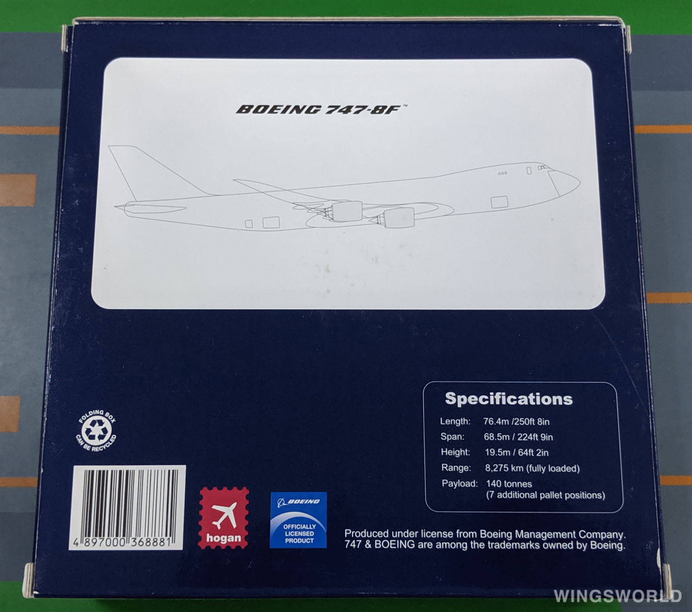 Hogan 1:400 HG8881 Atlas Air 阿特拉斯航空 Boeing 747-8F 