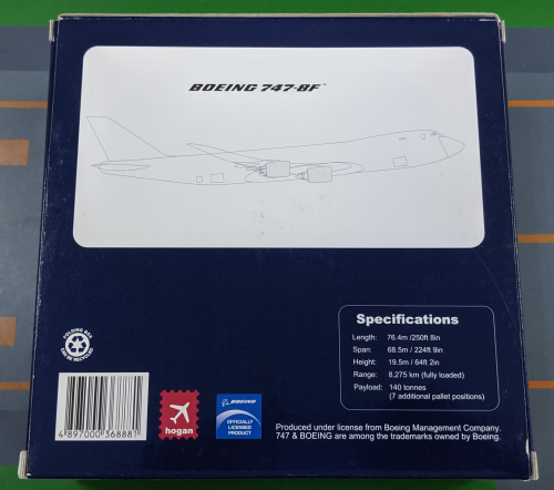 Atlas Air 阿特拉斯航空 Boeing 747-8F   HG8881 Hogan 1:400