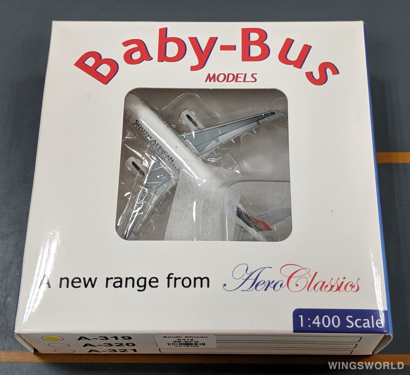 AeroClassics 1:400 AC19150 South African Airways 南非航空 Airbus A319 ZS-SFG