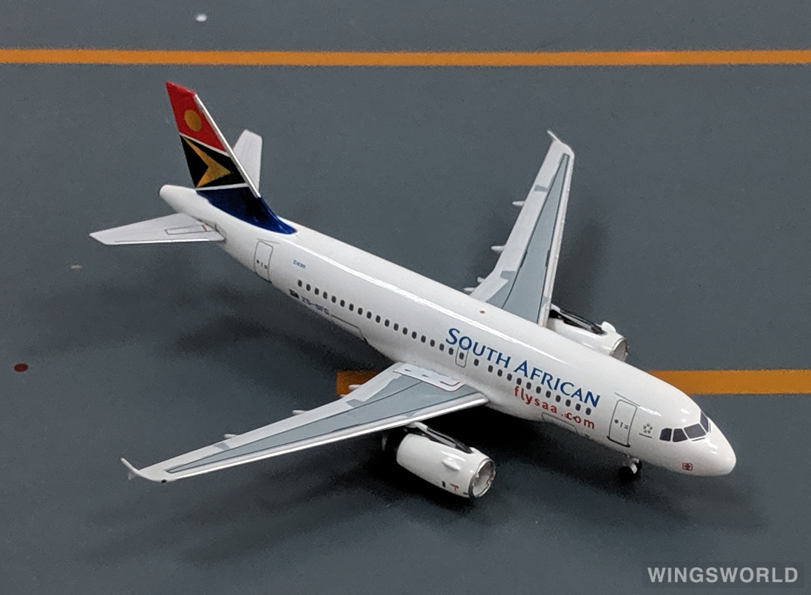 AeroClassics 1:400 AC19150 South African Airways 南非航空 Airbus A319 ZS-SFG
