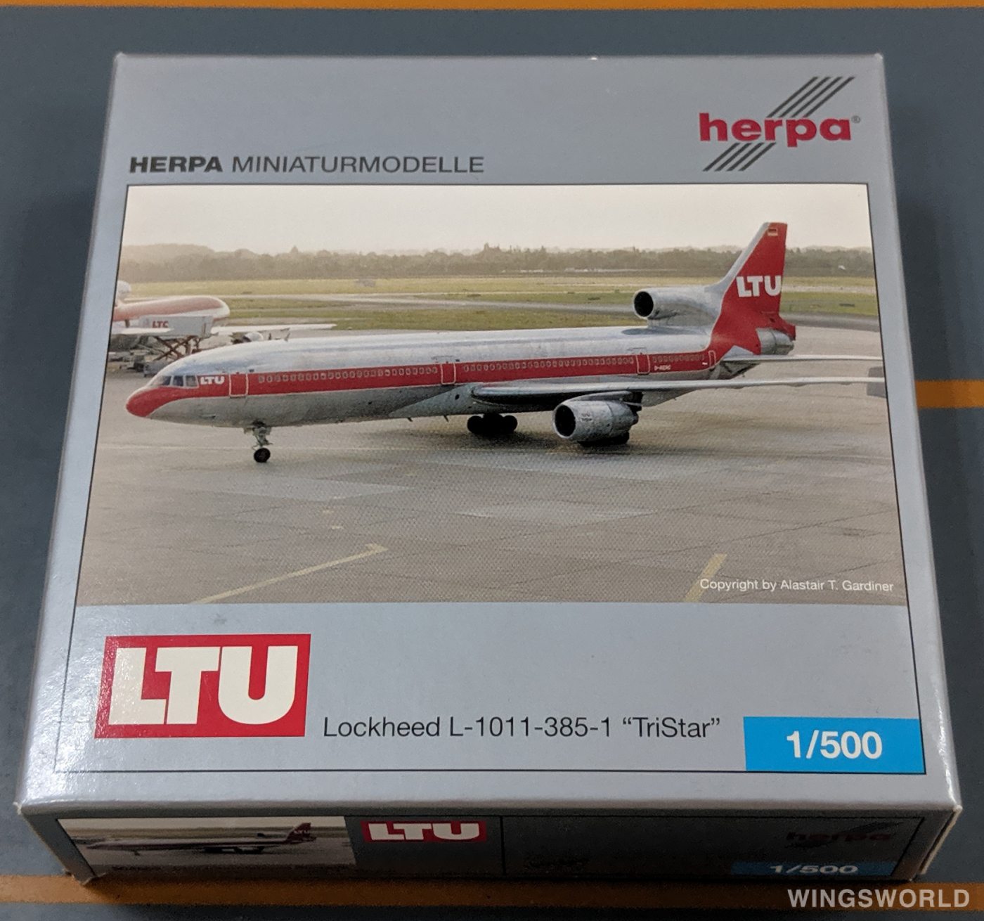 Herpa 1:500 504904 LTU International Lockheed L-1011 TriStar D-AERC