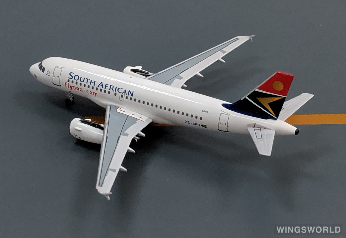 AeroClassics 1:400 AC19150 South African Airways 南非航空 Airbus A319 ZS-SFG