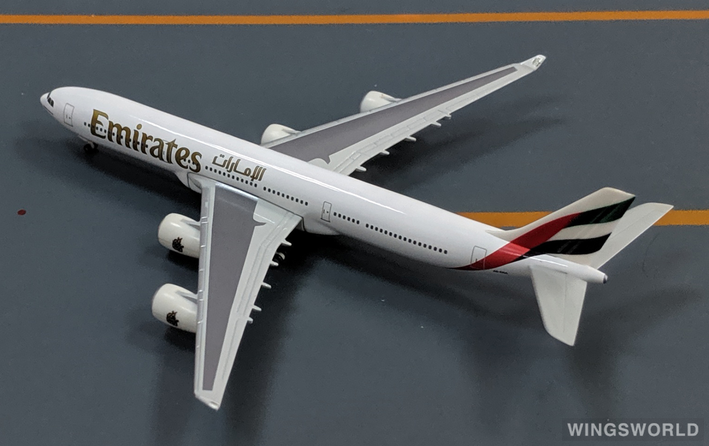 Herpa 1:500 507387 Emirates 阿联酋航空 Airbus A340-500 A6-ERA
