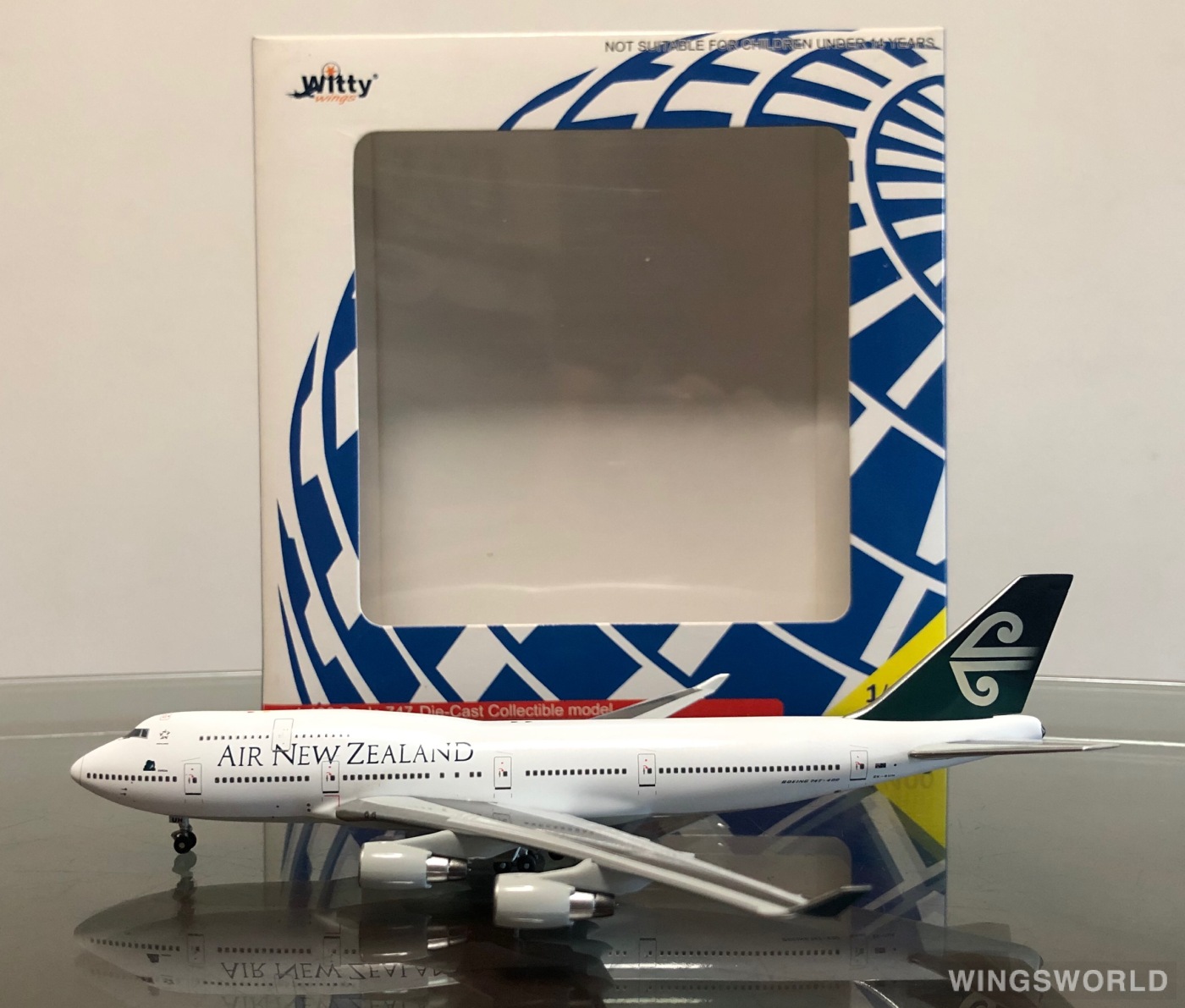 Witty 1:400 WT4744019 Air New Zealand 新西兰航空 Boeing 747-400 ZK-SUH