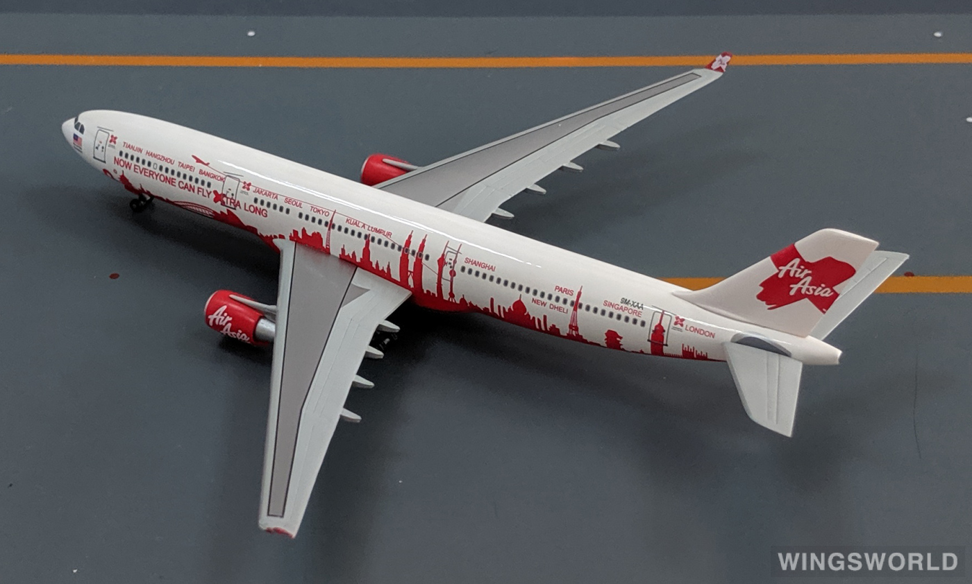 Dragon Models 1:400 56305 AirAsia 亚洲航空 Airbus A330-300 9M-XAA