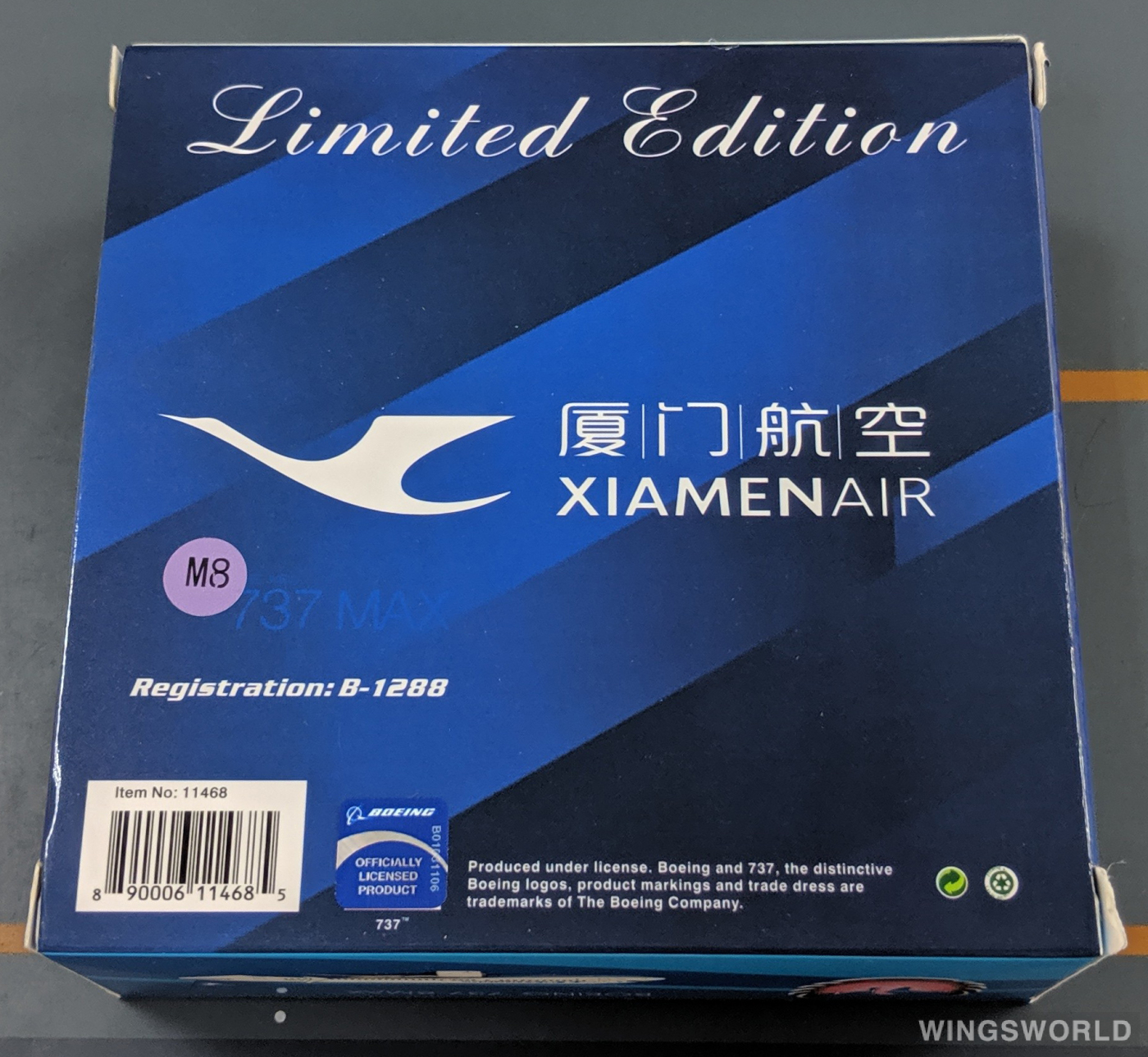 Phoenix 1:400 PH11468 XiamenAir 厦门航空 Boeing 737 MAX 8 B-1288