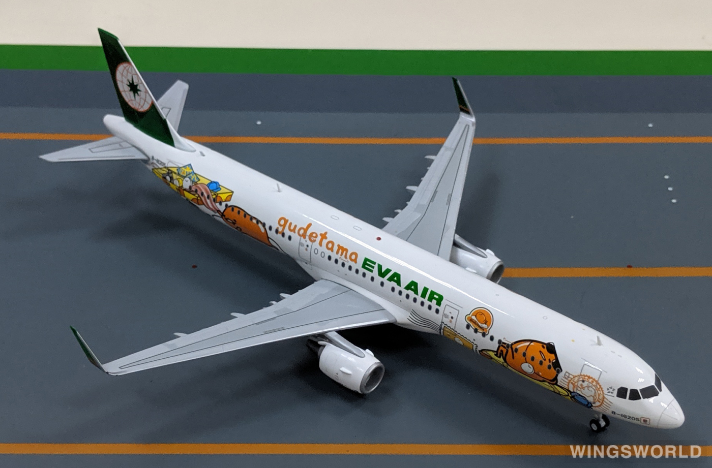 JC Wings 1:200 Airbus A321 EVA Air 长荣航空XX2062 B-16205 的