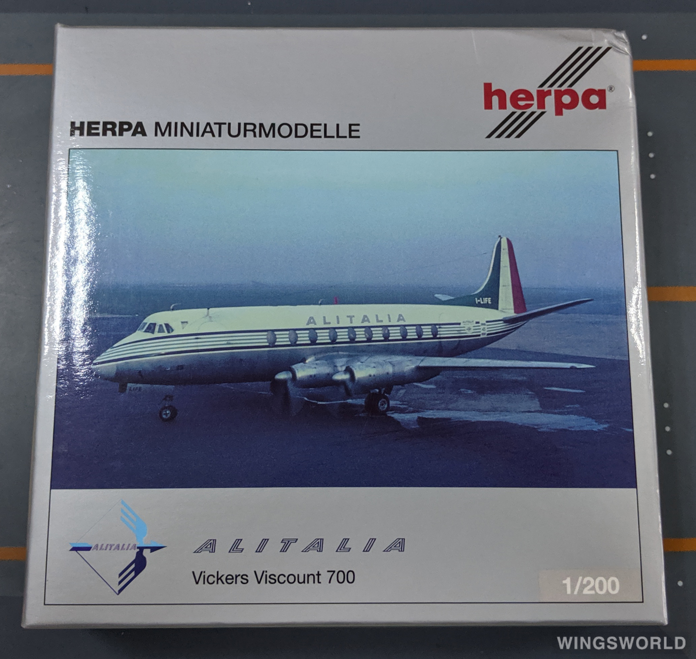 Herpa 1:200 554732 Alitalia 意大利航空 Vickers Viscount I-LIFE