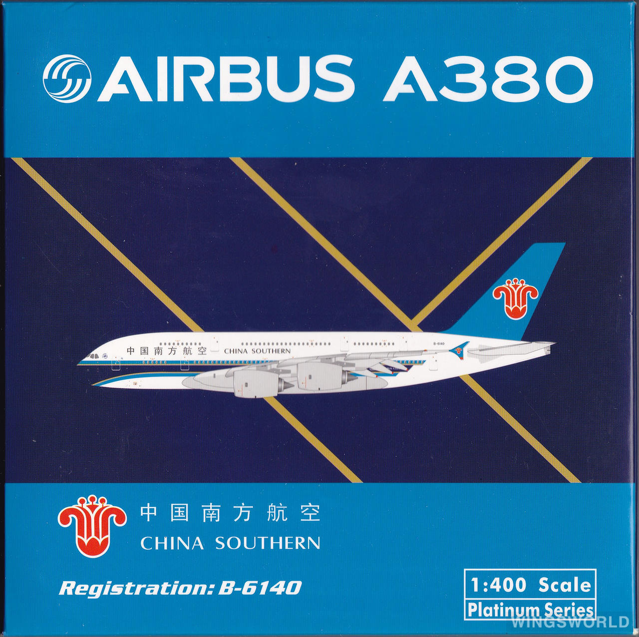 Phoenix 1:400 PH11183 China Southern 中国南方航空 Airbus A380-800 B-6140