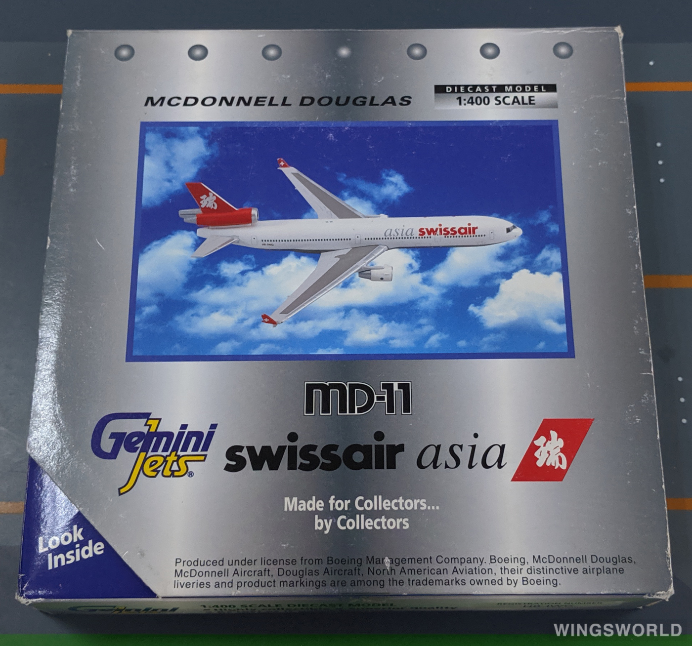 Geminijets 1:400 GJSWR154 Swissair 瑞士航空 McDonnell Douglas MD-11 HB-IWG