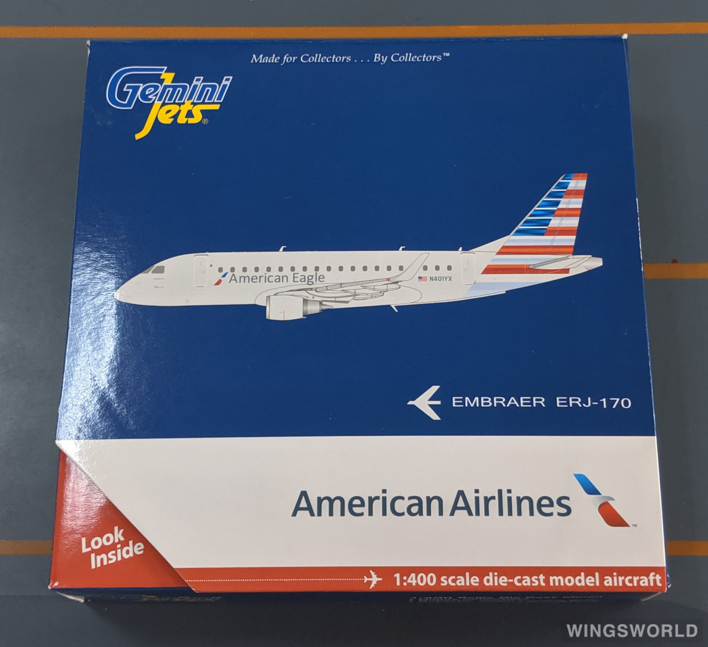 Geminijets 1:400 GJAAL1341 American Airlines 美国航空 Embraer ERJ-170 N401YX