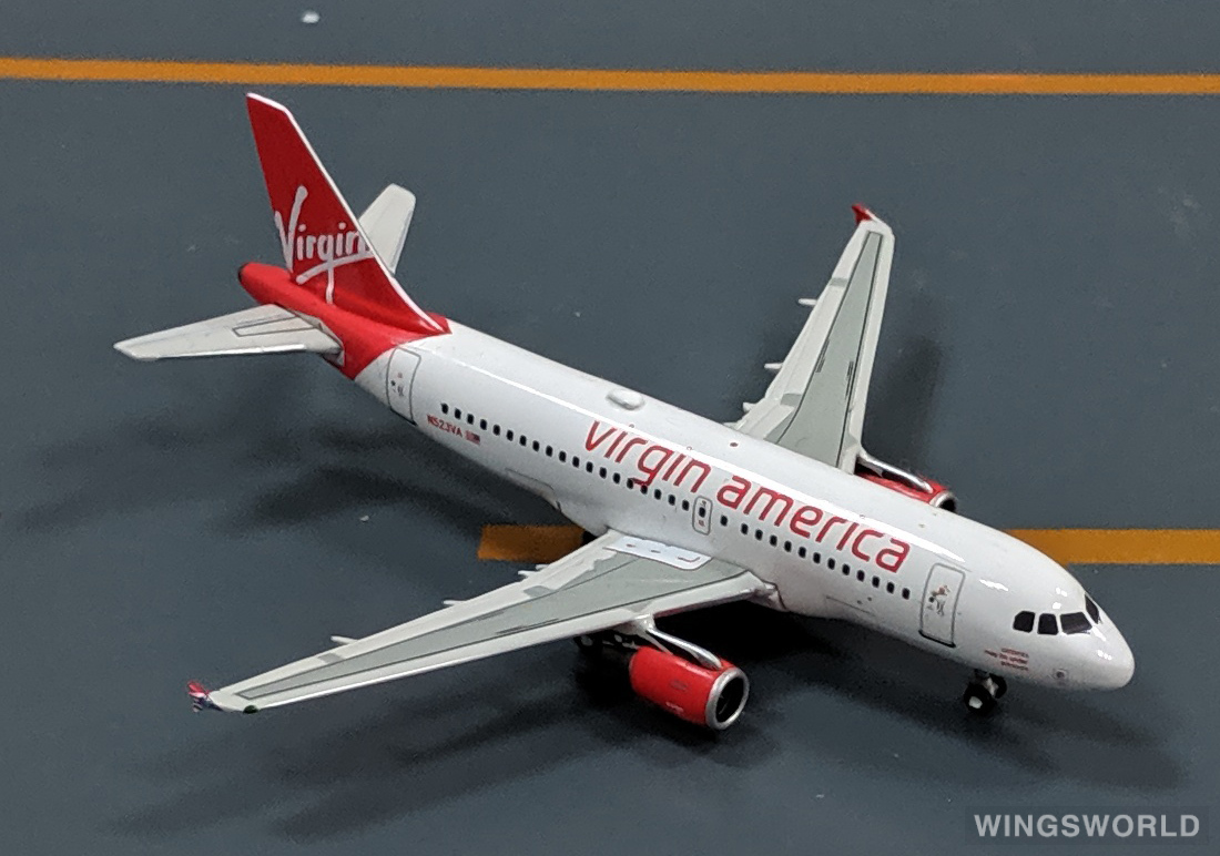 Geminijets 1:400 GJVRD1342 Virgin America 维珍美国航空 Airbus A319 N523VA