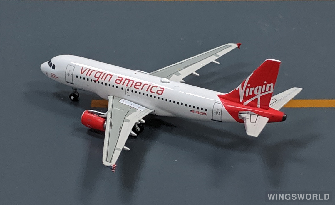 Geminijets 1:400 GJVRD1342 Virgin America 维珍美国航空 Airbus A319 N523VA