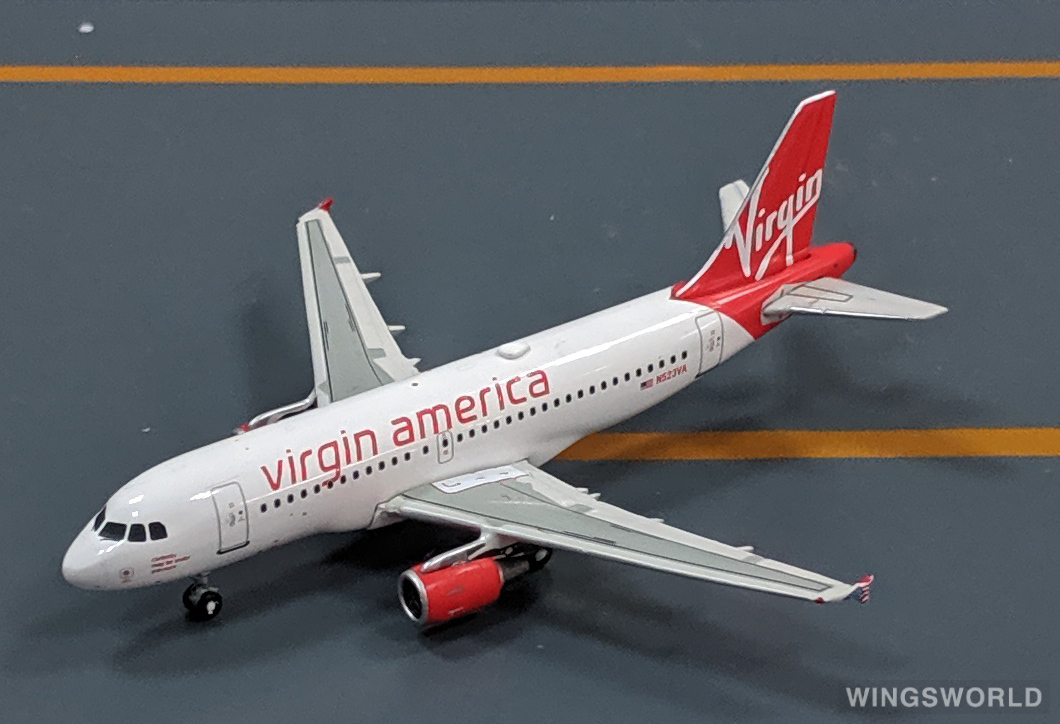 Geminijets 1:400 GJVRD1342 Virgin America 维珍美国航空 Airbus A319 N523VA