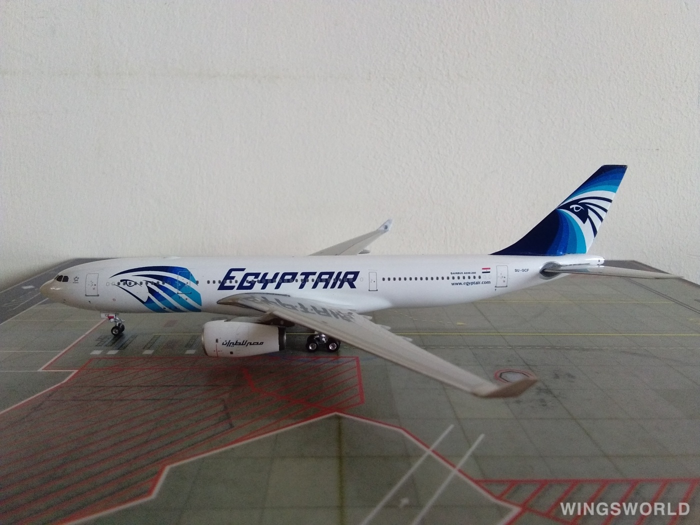 Phoenix 1:400 Airbus A330-200 EgyptAir 埃及航空PH10577 SU-GCF 的