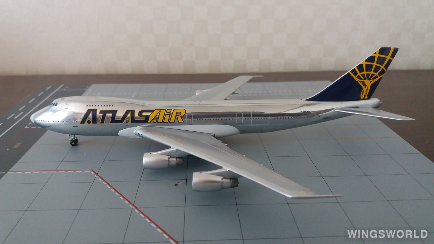 Big Bird 1:400 BB4-2004-59 Atlas Air 阿特拉斯航空 Boeing 747-200 N516MC