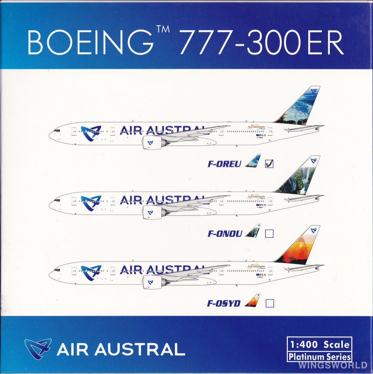 Phoenix 1:400 PH11256B Air Austral 留尼旺航空 Boeing 777-300ER F-OREU