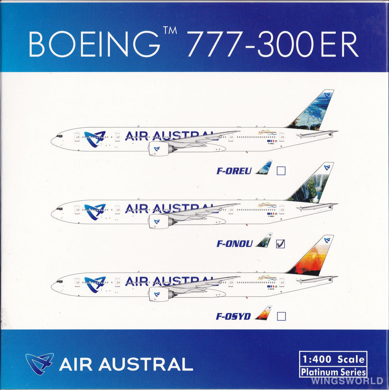 Phoenix 1:400 PH11256A Air Austral 留尼旺航空 Boeing 777-300ER F-ONOU