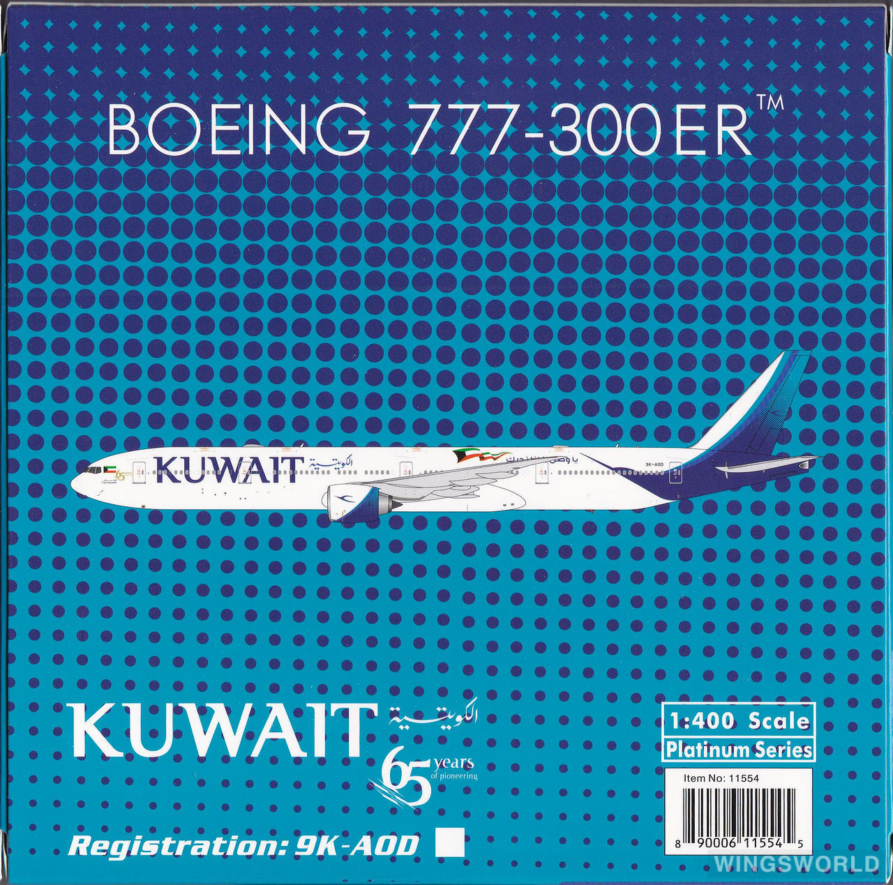 Phoenix 1:400 PH11554 Kuwait Airways 科威特航空 Boeing 777-300 9K-AOD