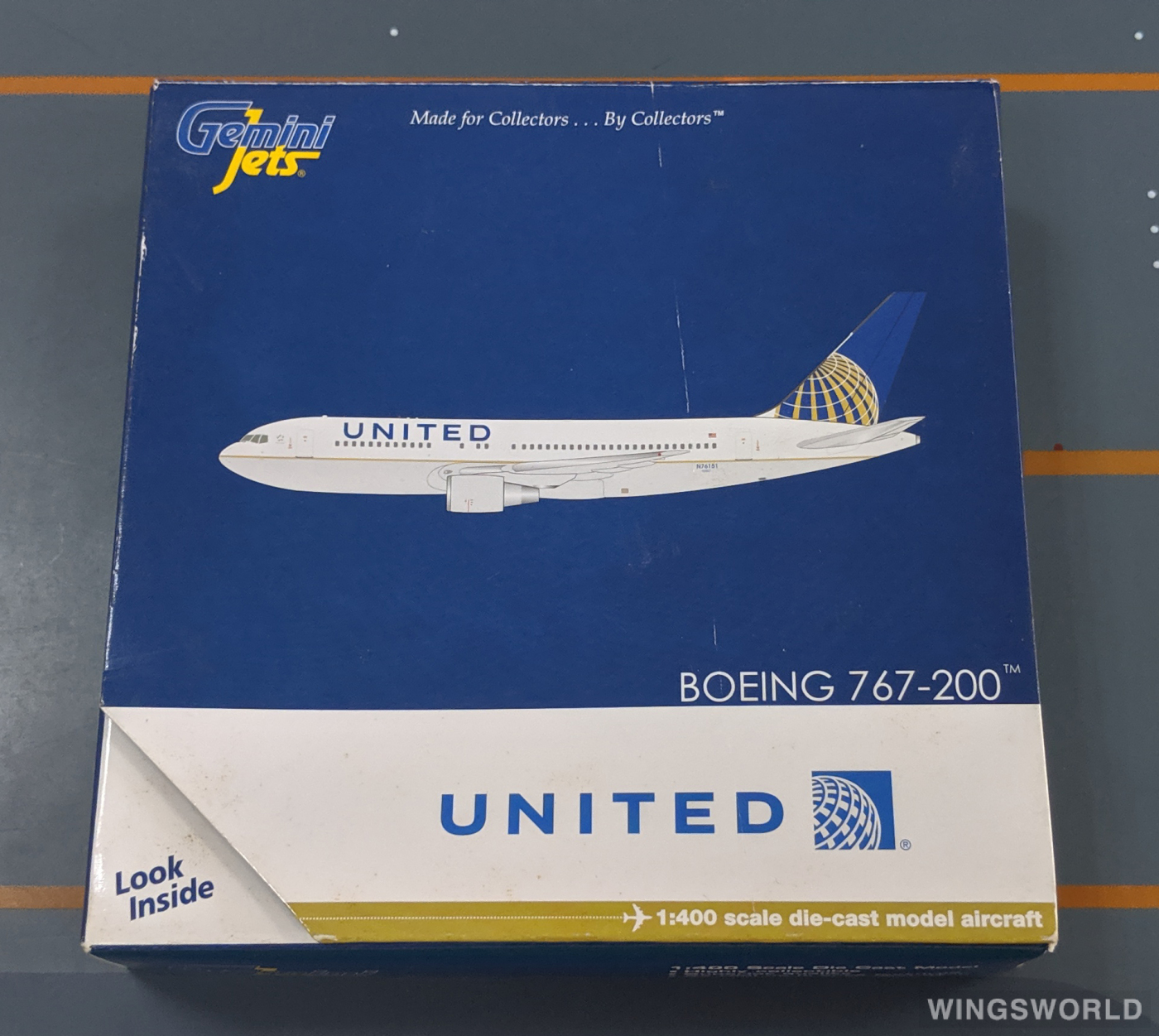Geminijets 1:400 GJUAL1137 United Airlines 美国联合航空 Boeing 767-200 N76151