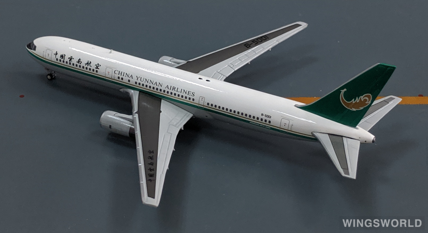 JC Wings 1:400 KD4672 China Yunnan Airlines 中国云南航空 Boeing 767-300 B-5001