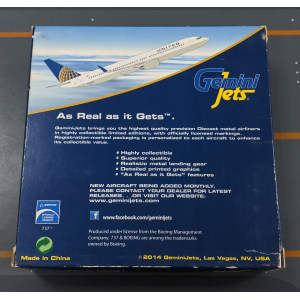 United Airlines 美国联合航空 Boeing 737-900 N38454 2010s colors. GJUAL1423 Geminijets 1:400
