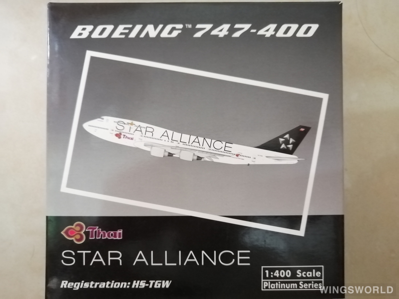 Phoenix 1:400 PH10489 Thai Airways 泰国国际航空 Boeing 747-400 HS-TGW