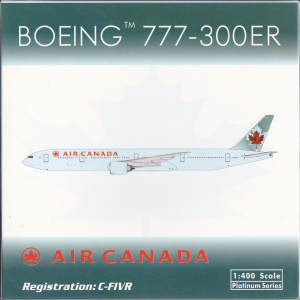 Air Canada 加拿大航空 Boeing 777-300ER C-FIVR 2004s colors. With rolling gears. PH10698 Phoenix 1:400