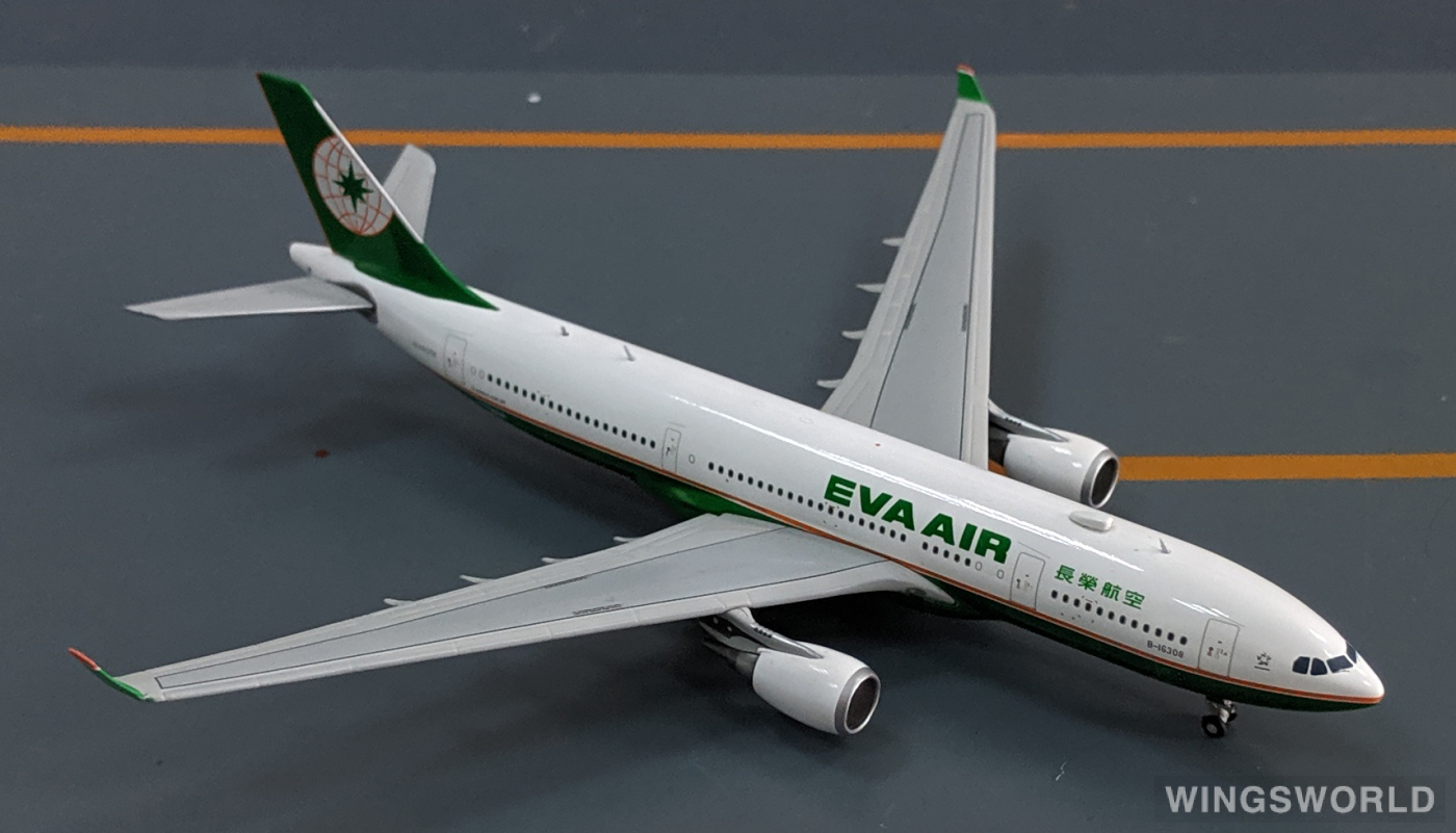 JC Wings 1:400 XX4907 EVA Air 长荣航空 Airbus A330-200 B-16308