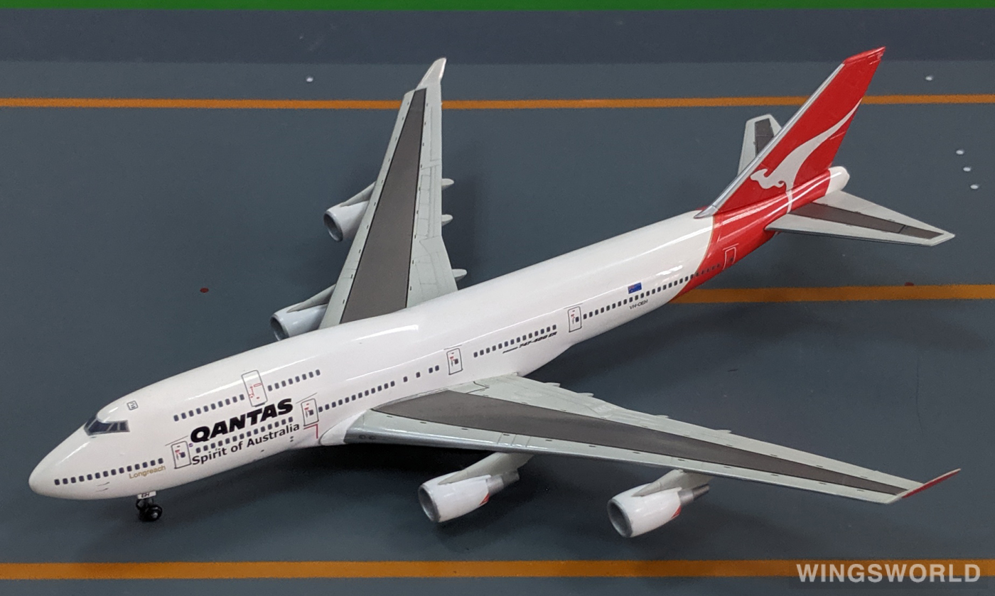 Jet-X 1:400 JXM140 Qantas 澳洲航空 Boeing 747-400 VH-OEH