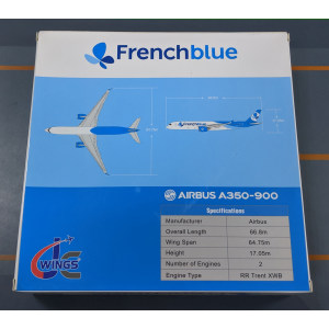 French Blue 法国蜜蜂航空 Airbus A350-900 F-HREU 襟翼打开 LH4080A JC Wings 1:400