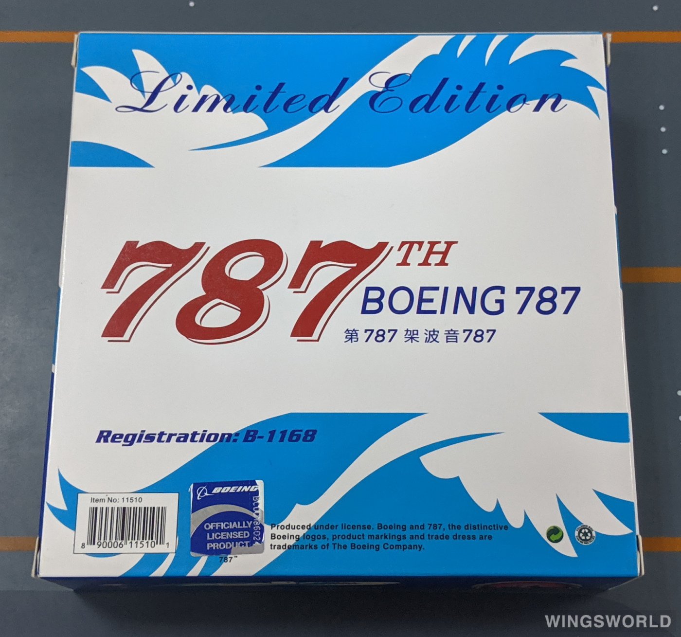 Phoenix 1:400 PH11510 China Southern 中国南方航空 Boeing 787-9 B-1168