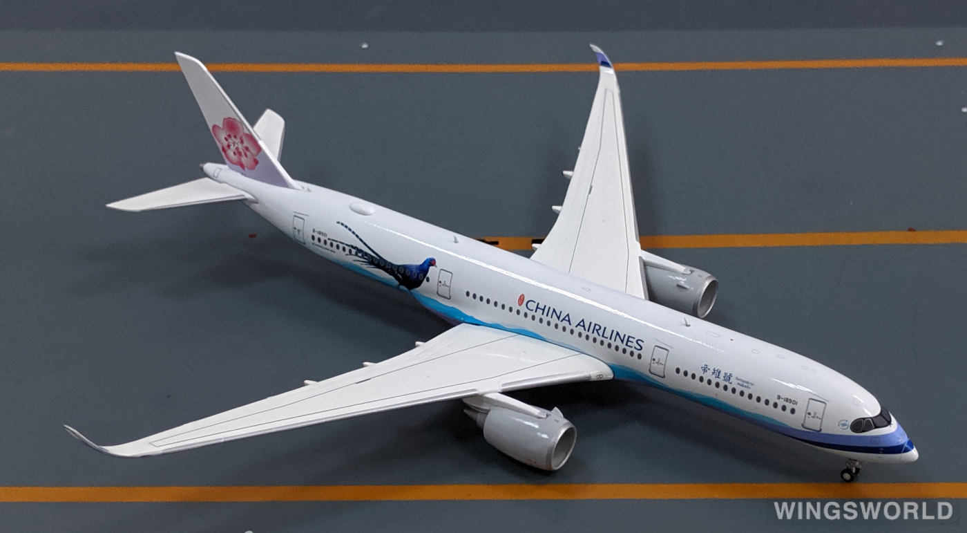 JC Wings 1:400 XX4724 China Airlines 中华航空 Airbus A350-900 B-18901