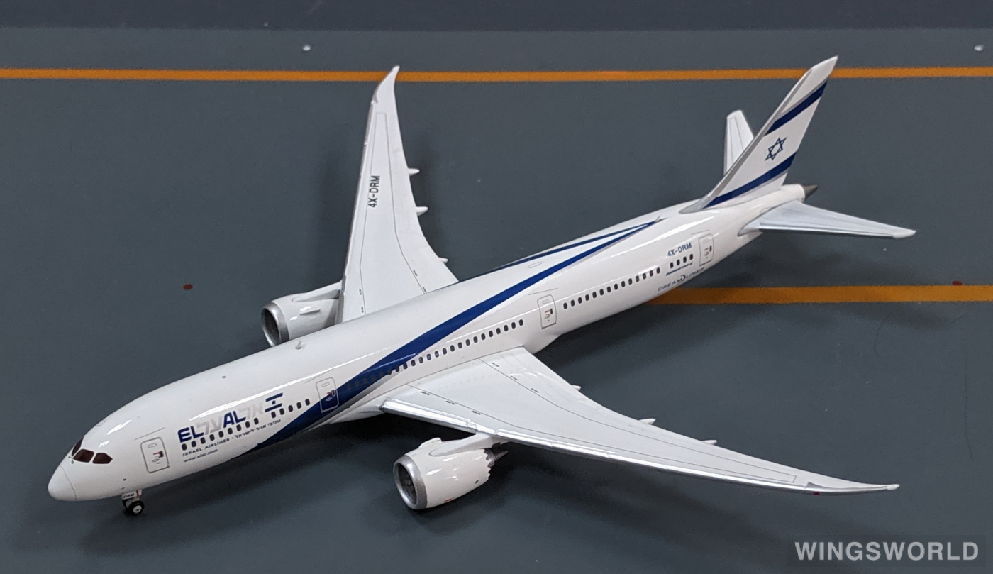 Geminijets 1:400 GJELY1564 El Al 以色列航空 Boeing 787-9 4X-DRM