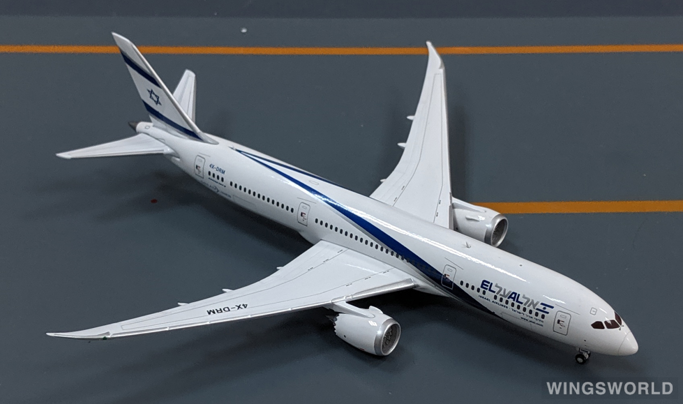 Geminijets 1:400 GJELY1564 El Al 以色列航空 Boeing 787-9 4X-DRM