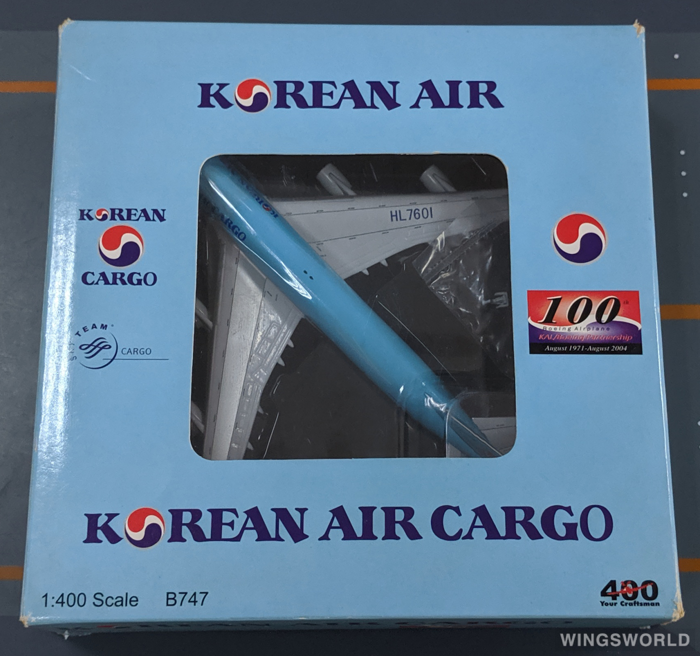 Big Bird 1:400 BB4-2005-004 Korean Air 大韩航空 Boeing 747-400 HL7601