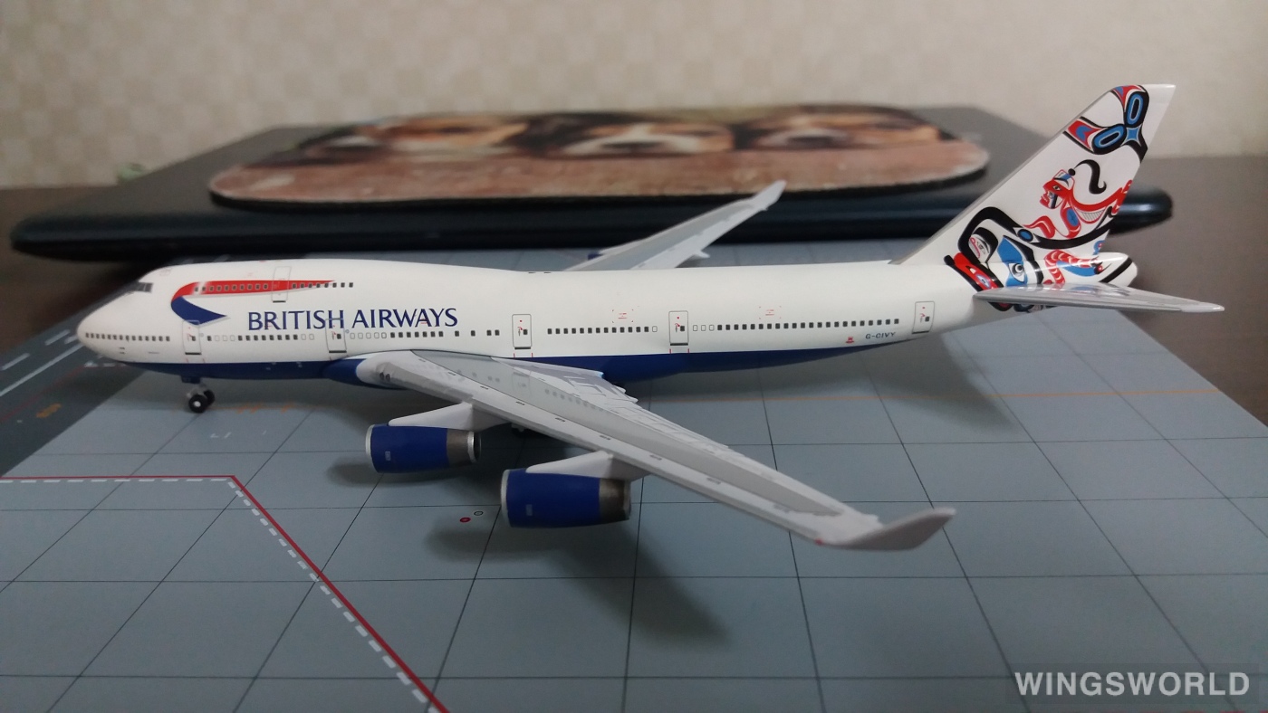 Big Bird 1:400 BB4-2005-XX British Airways 英国航空 Boeing 747-400 G-CIVY