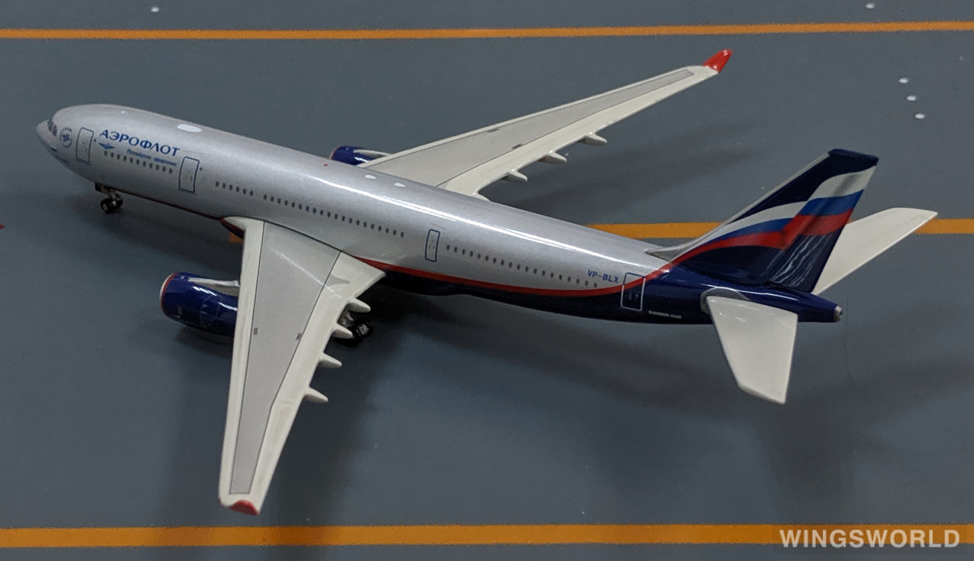Geminijets 1:400 GJAFL911 Aeroflot 俄罗斯航空 Airbus A330-200 VP-BLX