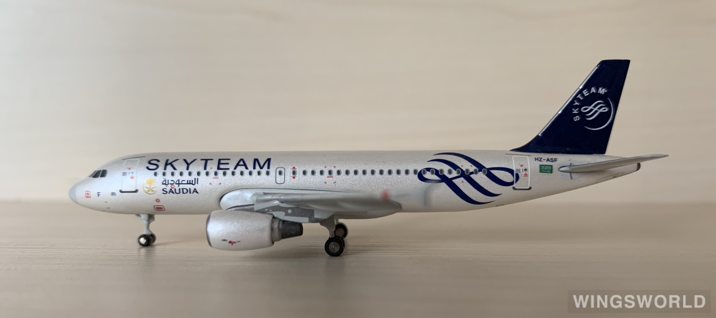 JC Wings 1:400 XX4401 Saudia 沙特阿拉伯航空 Airbus A320 HZ-ASF