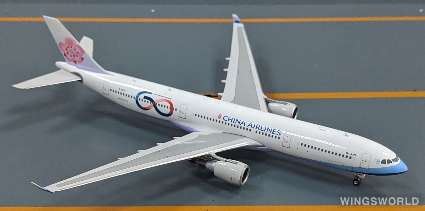 Phoenix 1:400 PH04293 China Airlines 中华航空 Airbus A330-300 B-18317