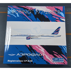 Aeroflot 俄罗斯航空 Boeing 777-200 VP-BAS 复古 PH11160 Phoenix 1:400