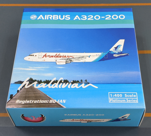 Maldivian 马尔代夫航空 Airbus A320 8Q-IAN  PH10923 Phoenix 1:400