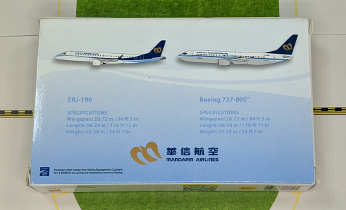 Mandarin Airlines 华信航空 Embraer ERJ-190 B-16821  HG8522 Hogan 1:500
