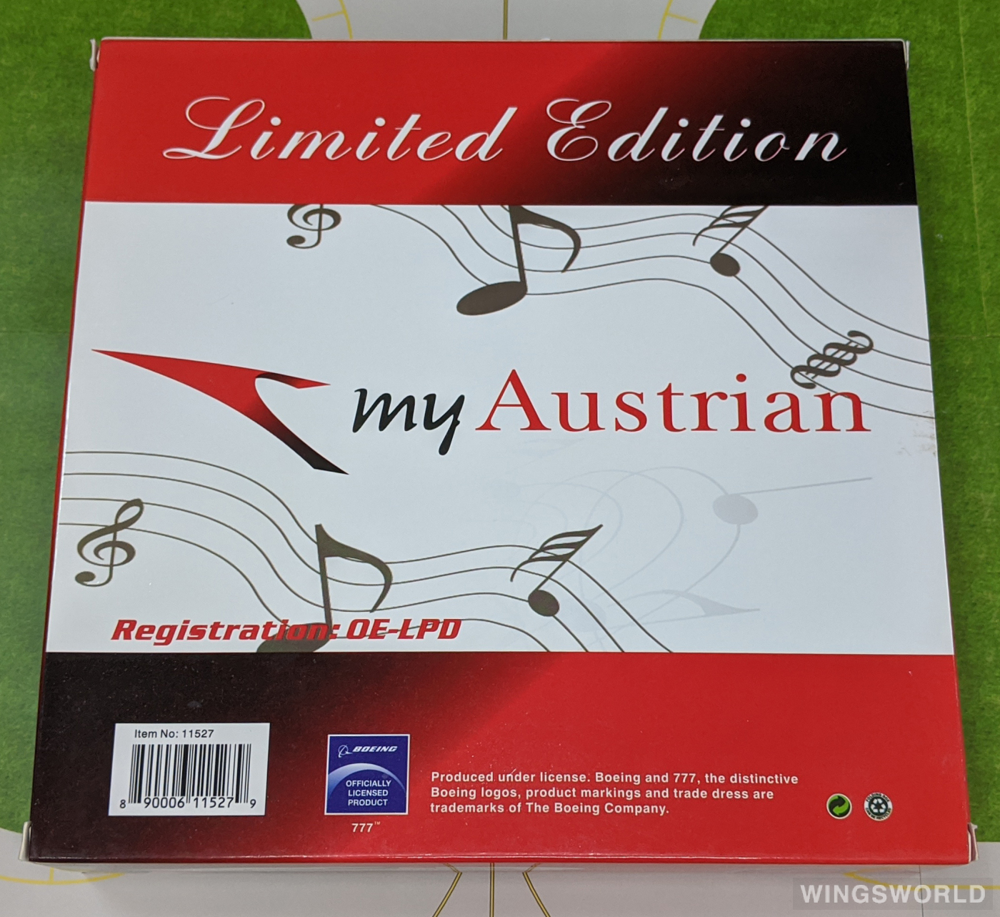 Phoenix 1:400 PH11527 Austrian Airlines 奥地利航空 Boeing 777-200 OE-LPD