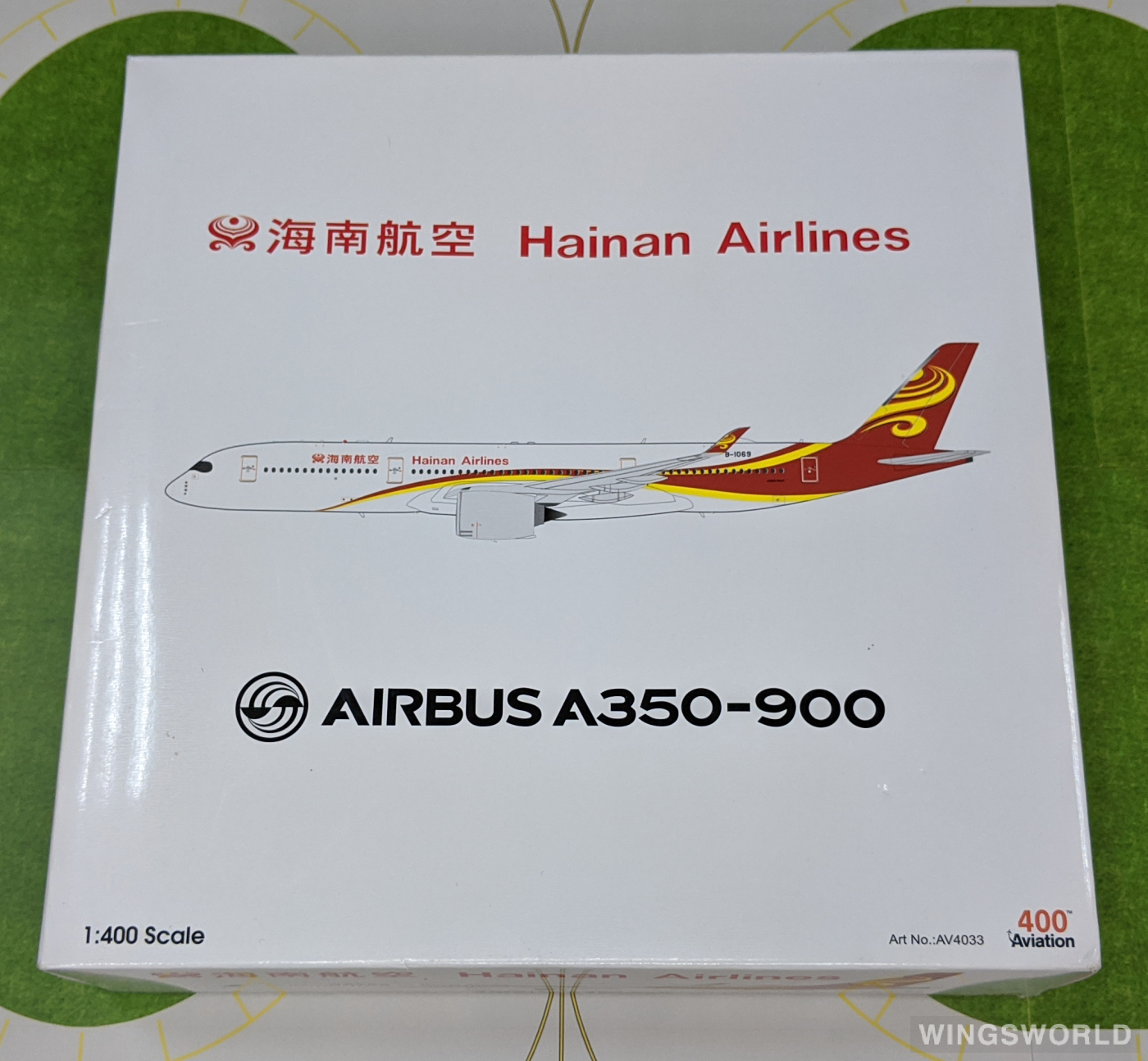 Aviation400 1:400 AV4033 Hainan Airlines 海南航空 Airbus A350-900 B-1069