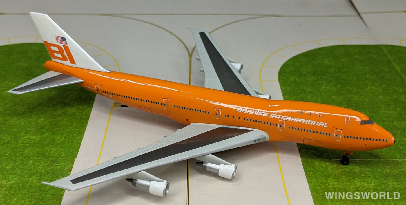 Jet-X 1:400 Boeing 747-100 Braniff 布兰尼夫国际航空JX058 N601BN 的 