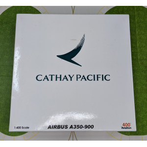 Cathay Pacific 国泰航空 Airbus A350-900 B-LRA 2015s color. With rolling gears and hollow engines. AV4008 Aviation400 1:400
