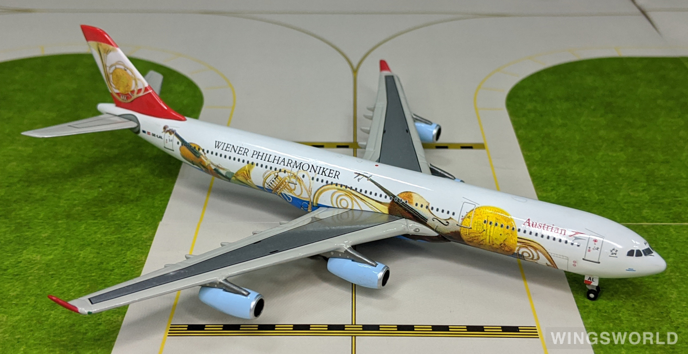 Phoenix 1:400 Airbus A340-300 Austrian Airlines 奥地利航空 PH10107 OE-LAL ...