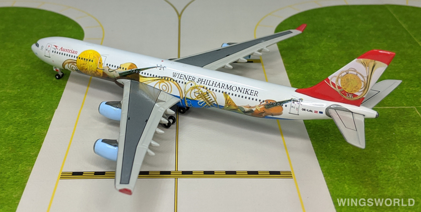 Phoenix 1:400 Airbus A340-300 Austrian Airlines 奥地利航空 PH10107 OE-LAL ...