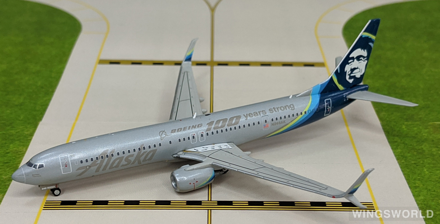 Geminijets 1:400 GJASA1590 Alaska Airlines 阿拉斯加航空 Boeing 737-900 N248AK